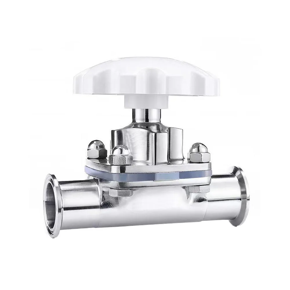 

Stainless Steel Sanitary Diaphragm Valve Manual Quick Release Diaphragm Valve DN15 DN20 DN25 DN40 DN50 DN65 DN76 7 Diameters