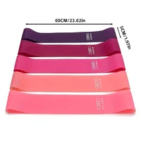 5 Piece Exercise Resistance Bands, Latex Loop Set. For Strength Training, Home & Travel - Image 6