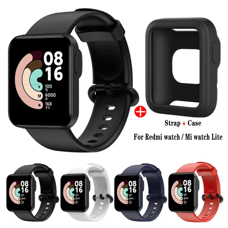 Premium Silicone Strap for Smartwatch – Durable, Comfortable Replacement Wristband with Protective Case