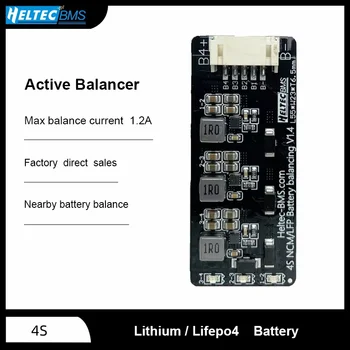 1.2A BMS 4S 5S Batteria al litio Scheda di equalizzazione attiva Li-ion LiFePo4 Bilanciatore Trasferimento di energia Condensatore di equilibrio