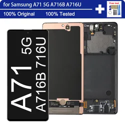 100% de qualité originale Écran LCD de réparation pour Samsung Galaxy A71 5G A716 téléphone portable Ensemble de réparation de téléphone Samsung A71 5g Boîte pour écran fixe A716u SM-a716b/DS SM-a716b/DSN