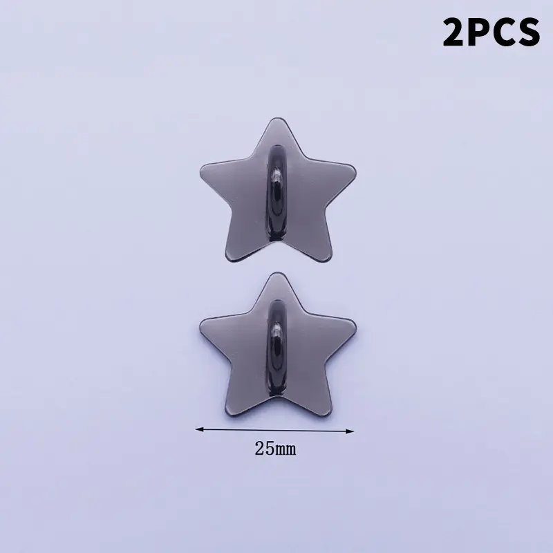2/4PCS Adhesive Metal Stars Moon Bow Phone Charm Holder Phone Case Finger Ring Stand Hook Buckle Charm Clasp Accessory String - Image 13