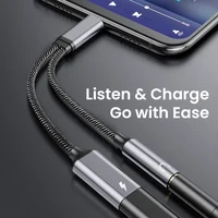 NIERBO 2 in 1 USB C to 3.5mm Headphone and Charger Adapter USB C PD 3.0 Port to Aux Audio Jack Fast Charging Dongle Cable Cord