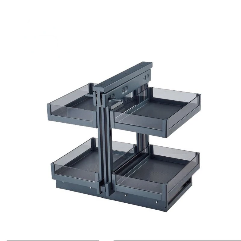 

Furniture Kitchen Cabinet Corner 900mm pull out basket in cabinets