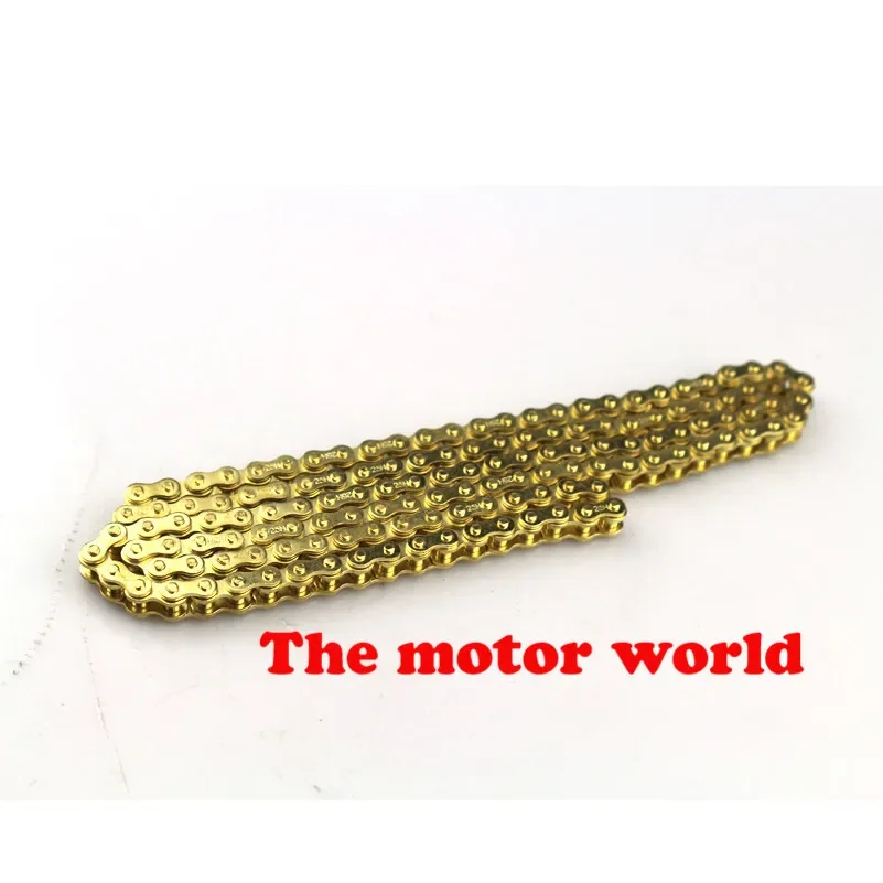 GOLD T8F 108 links Chain 25H 136 Links with Master Link Spare For 47cc 49cc Mini Dirt Pocket Bikes Minimoto Motorcycle ATV QUA