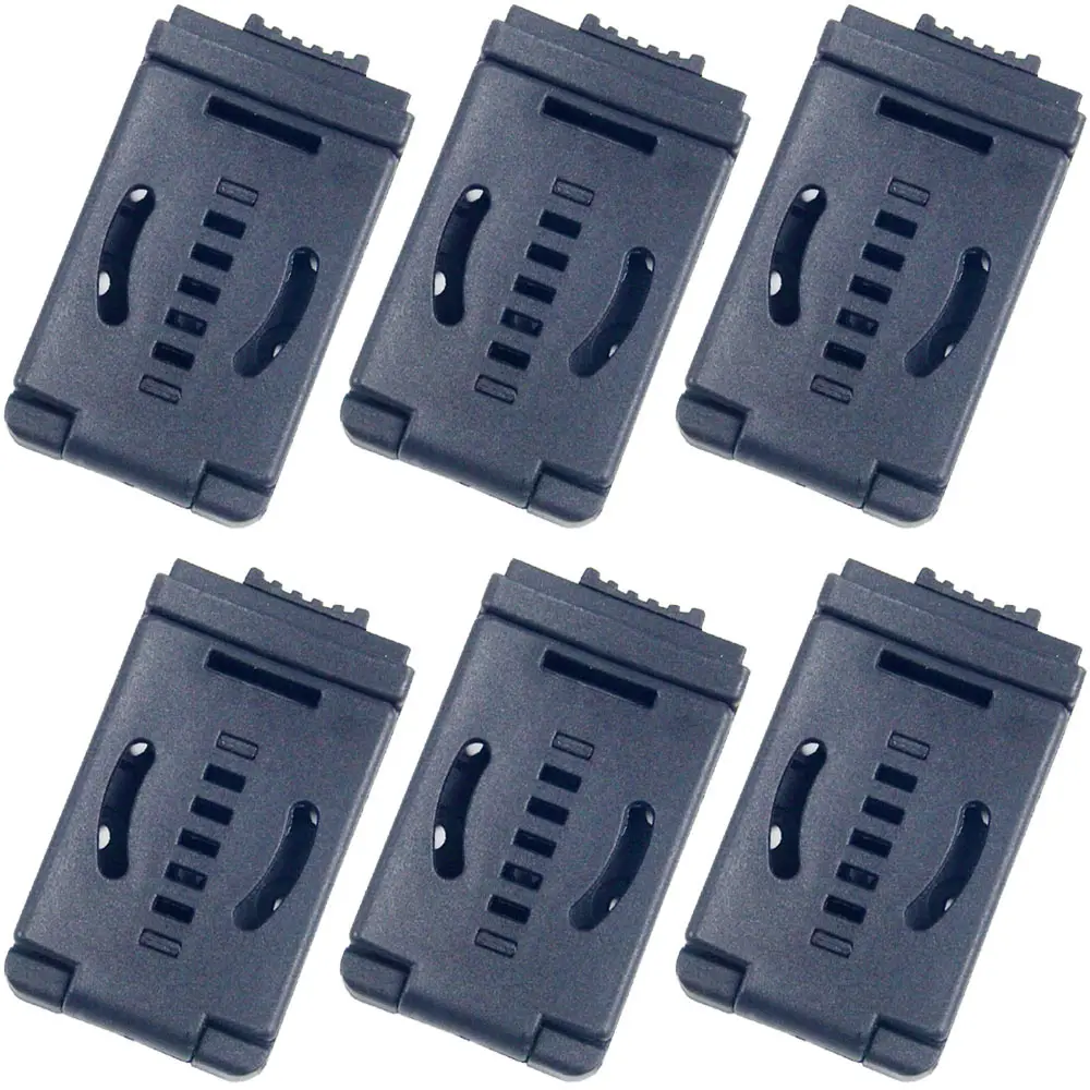 Set of 6 Travel Buckle Large Belt Clip Loop Attachments For DIY