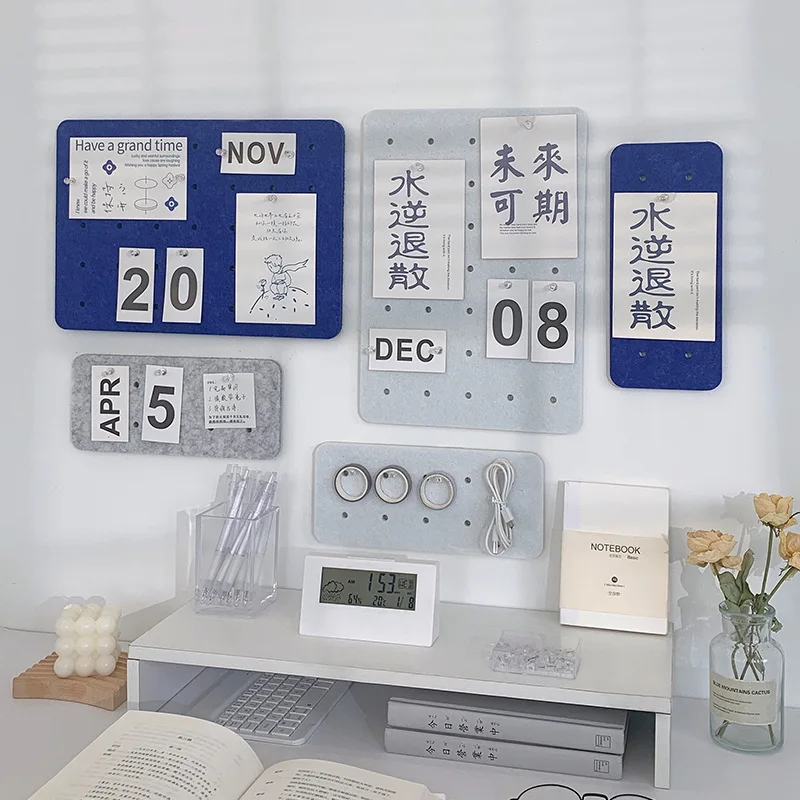 

Cork Board Felt Self-Adhesive Wallboard Wall Dormitory Bulletin Board Desktop Decoration Note Board Note Board Notice Board