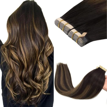 Tape Hair Extensions Human Hair Real Remy Tape in Hair Extension Seamless Skin For Salon High Quality Natural Hair Transplant