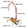 HUINA 1:18 Semi-Alloy Remote Control Cement Pump Truck Toy Children's Gift 11CH Simulation RC Construction Engineering Truck Toy 6