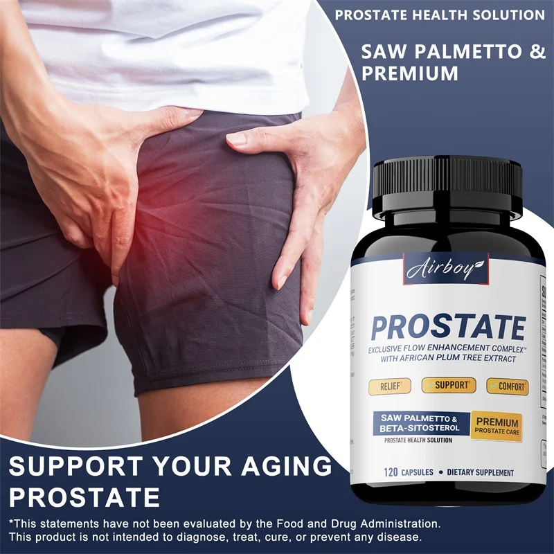 Men's Prostate Capsules With Saw Palmetto, Improve Performance, Relieve Bladder & Urination Problems, Reduce Toilet Trips
