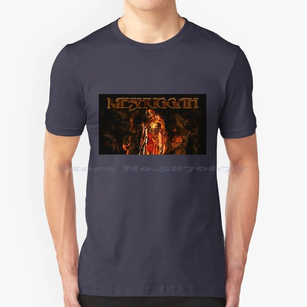 Meshugah Best Seller T Shirt 100% Cotone Tee Best Seller Meshugah Band Death Metal Album Popolare Meshugah Band Logo Music