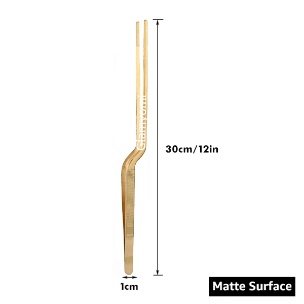 Vibrant Stainless Steel Culinary Precision Tongs for Cooking, BBQ, and Baking Decoration