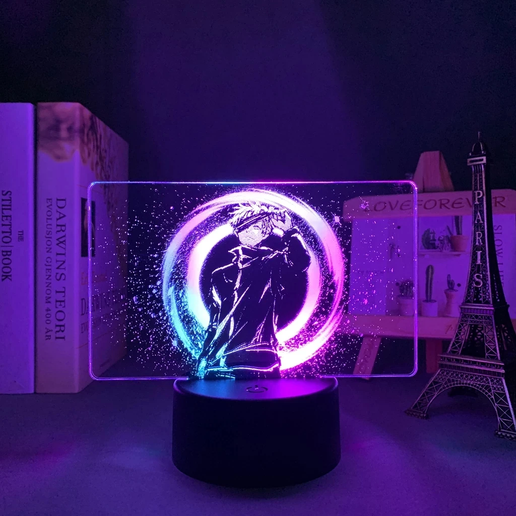 

Colorful Manga Dual Lamp Jujutsu Kaisen for Kid Bedroom Decor Birthday Gift Anime Jujutsu Kaisen Two Tone Led Light Satoru Gojo