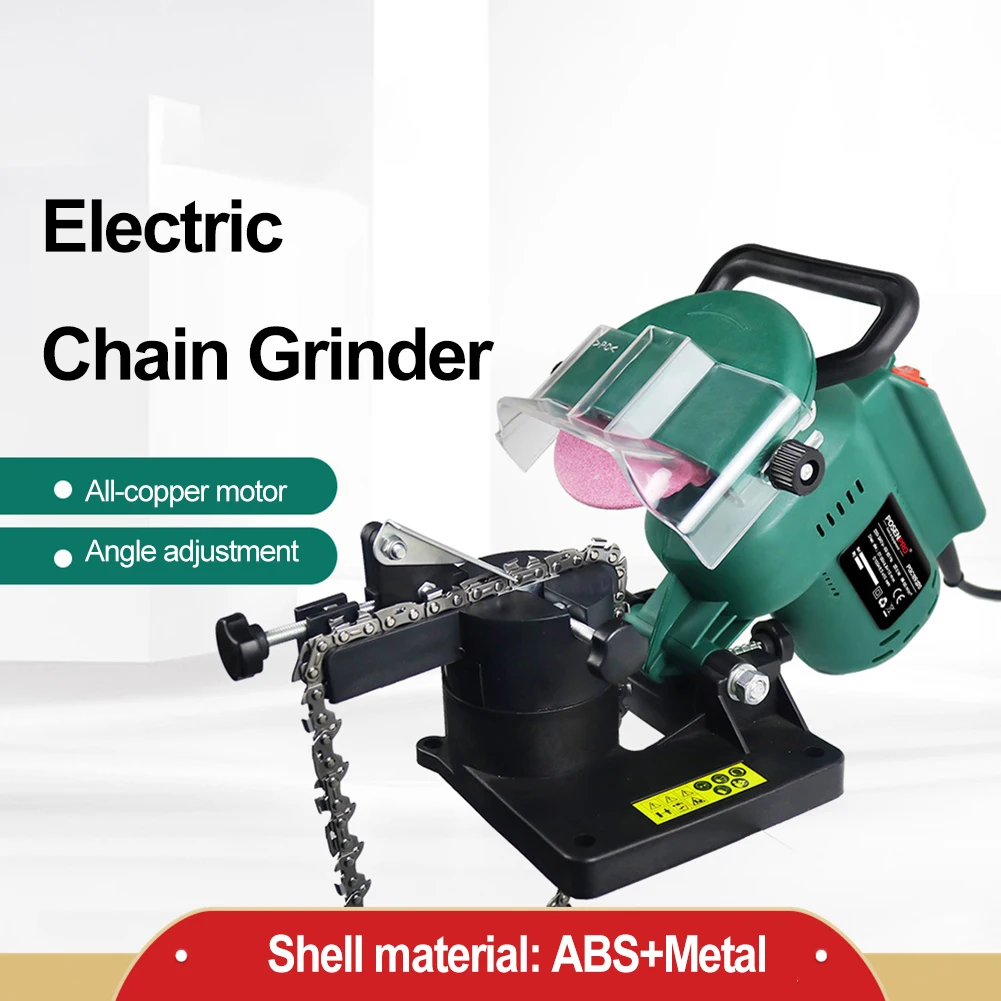 

220W Electric Chainsaw Sharpener 4 Inches Woodworking Chainsaw Grinder Machine Hand-operated Chain Tooth Portable Repair Tools