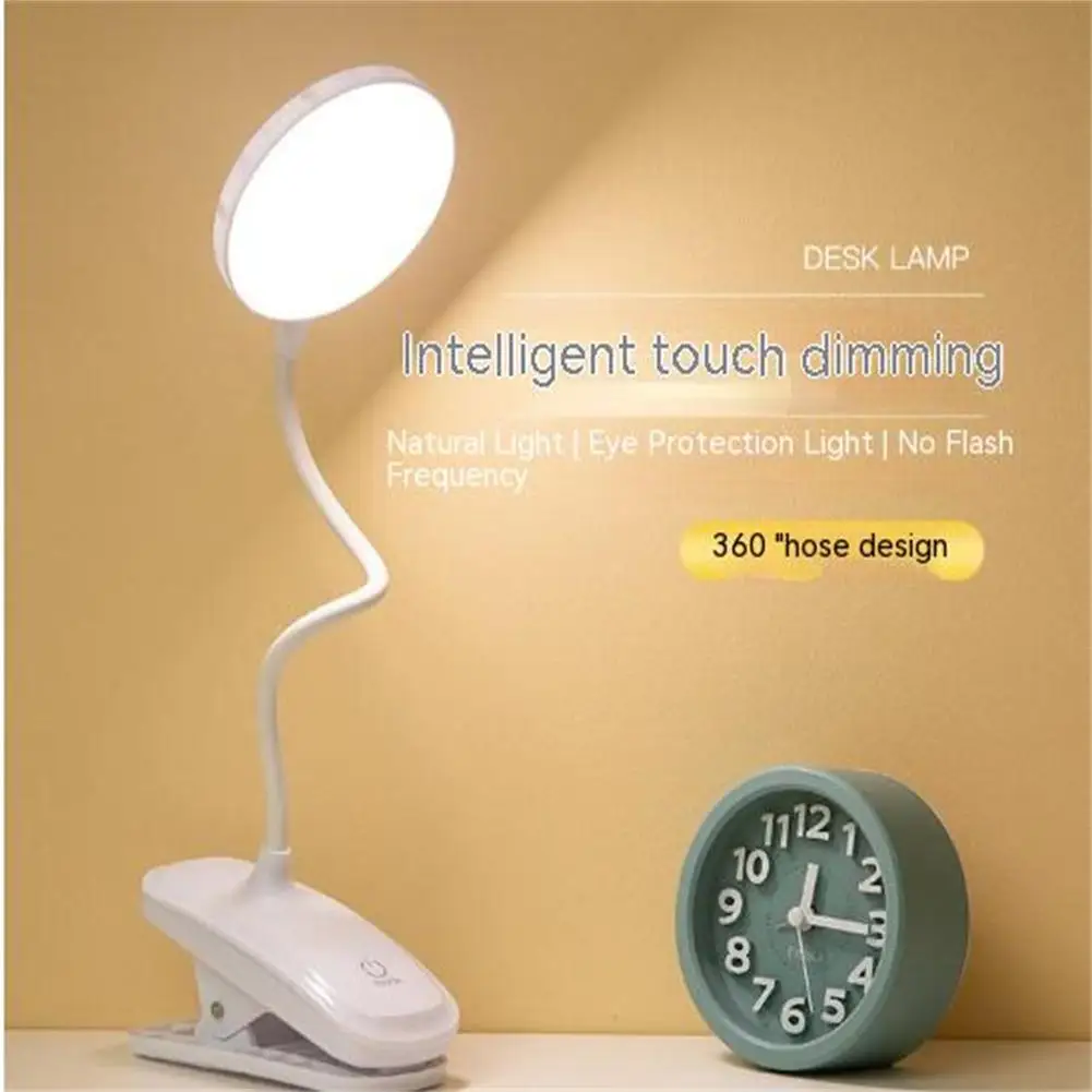 Lampe de bureau à 14 led tactile avec port USB, 3 Modes d'éclairage, idéal  pour la lecture - AliExpress