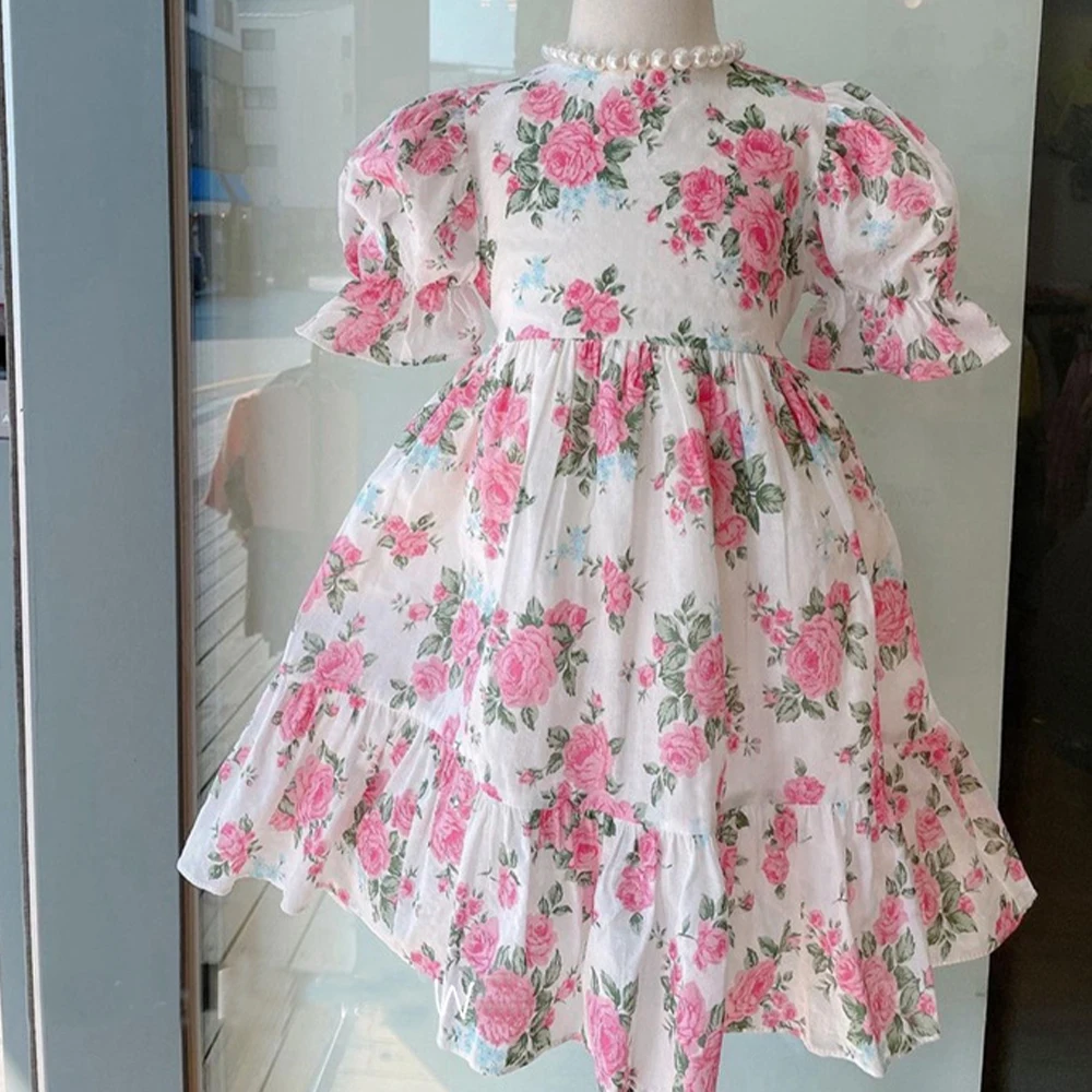 Toddler Girl's Spring Fashion Floral Dress 1