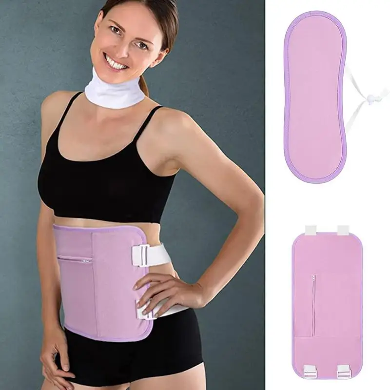 

Castor Oil Pack Holder Oil-Proof Compression Wrap With Straps Adjustable Liver Pack Kit Wrap For System Muscle Kidney Neck Joint