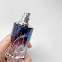 Bouteille de parfum rechargeable en verre Portable, dégradé de couleur, récipient cosmétique, atomiseur pulvérisateur, outil cosmétique de voyage, 30ml-100ml, 1 pièce 5