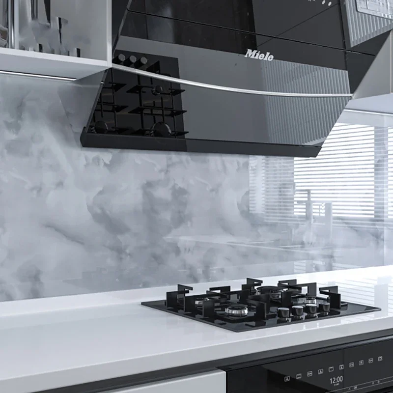 Self-adhesive Kitchen Cabinets Wallpaper Rolls for Walls Foil Waterproof Marble Wall Stickers Pet Contact Paper Home Decor