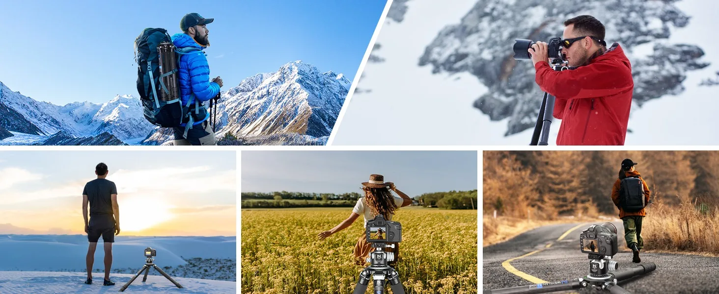 LX9 Professional Heavy Carbon Fiber Camera Tripod Ultra Stable Birdwatching Came