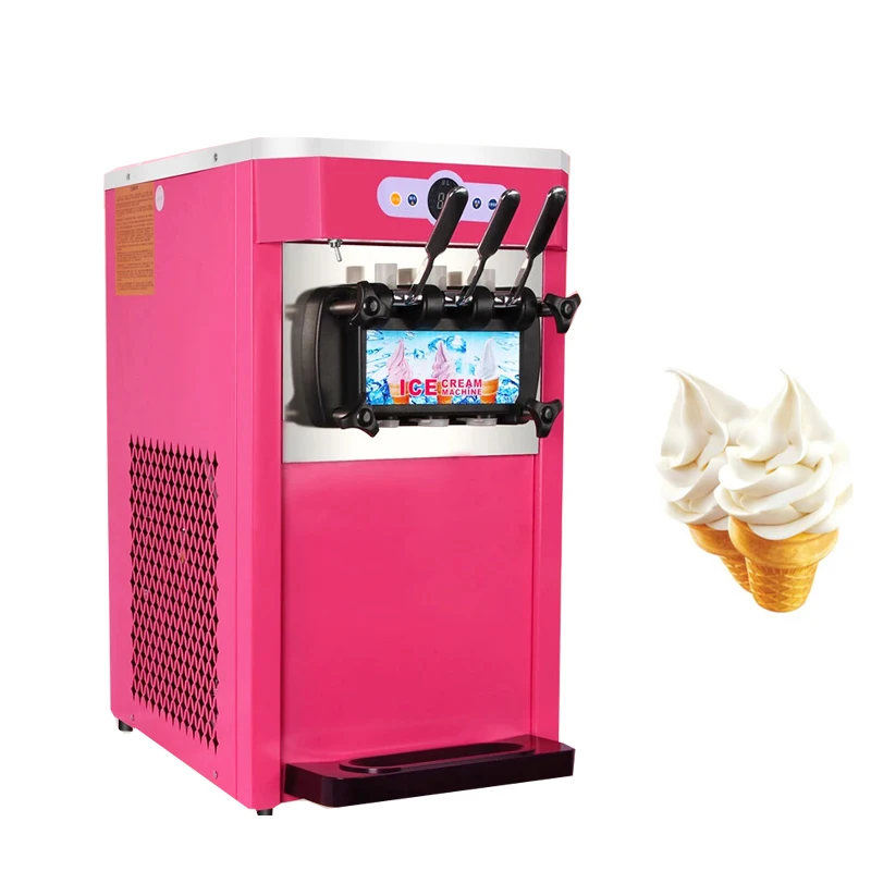 

Top quality Desktop Three-color Freezing Ice Cream Machine Commercial Ice Cream Machine Soft Ice Cream Machine
