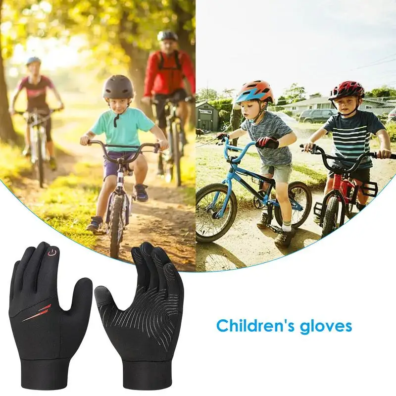 

Full Finger Cycling Gloves For Men Touchscreen Compatible Bike Gloves Lightweight And Anti-Slip Gloves For Children Kids Cycling