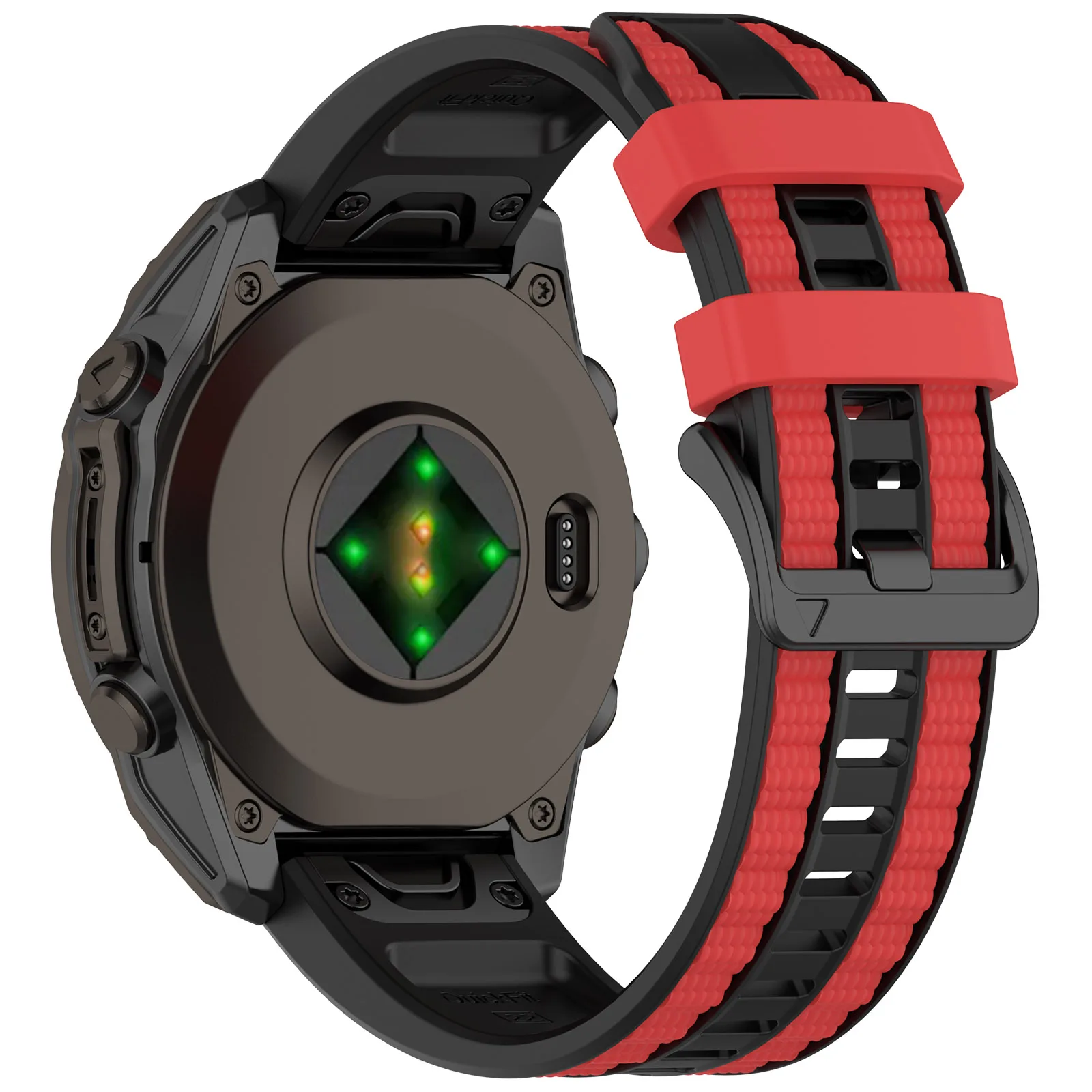 Silicone Quick Fit Sports Strap, 22mm & 26mm, for High-Performance Watches
