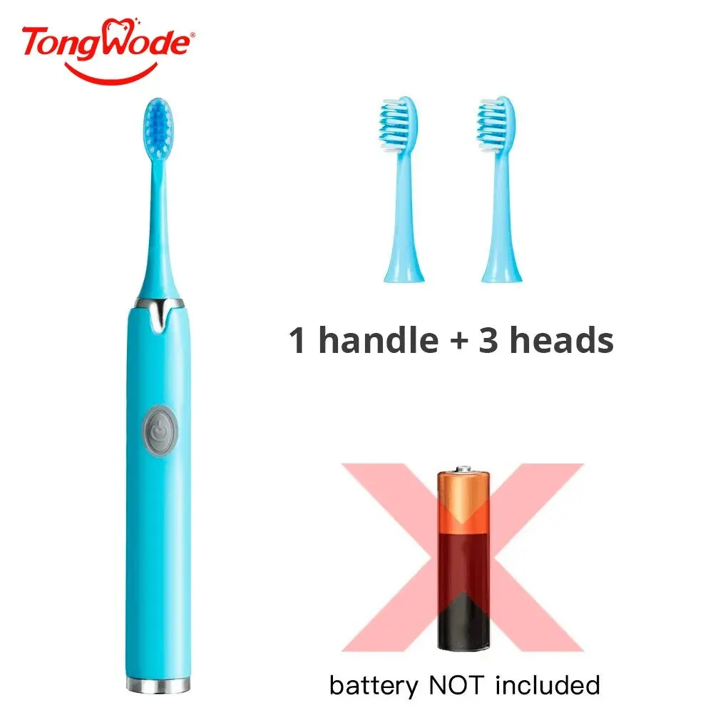 Electric toothbrush wireless sonic IPX7 waterproof adult couple home use soft bristle replaceable heads