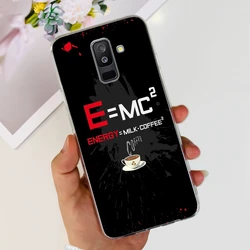 Cute Painted Soft Silicone Phone Case Bumper Cover for Galaxy A6 Plus 2018 (828)