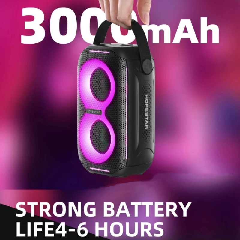 HOPESTAR  Bluetoothスピーカー Hoppestar-ミニrgbワイヤレスBluetoothスピーカー,屋外サウンド