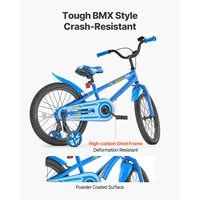 SucceBuy 14/16/18 pouces vélo pour enfants Style BMX vélo pour enfants avec roues d'entraînement vélo pour tout-petits pour garçons et filles apprendre à monter 4
