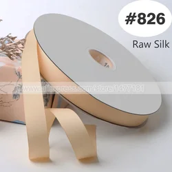 High - Quality Brown Ivory Grosgrain Ribbon - Perfect for Bow Making & Weddings (826 Raw Silk)