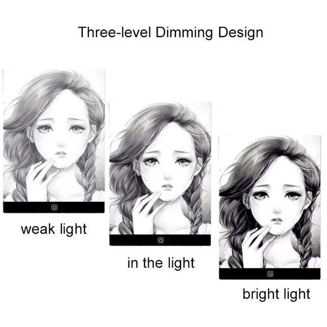 LED photocopying table drawing board children's light-transmitting copying table brightness adjustable night light notepad toy 4