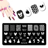 DISNEY Cartoon Face Nail Stamping Plates Little Hand Nail Stamp Long Dress Princess Nail Art Design Cute Ear Nail Stamping #009 1