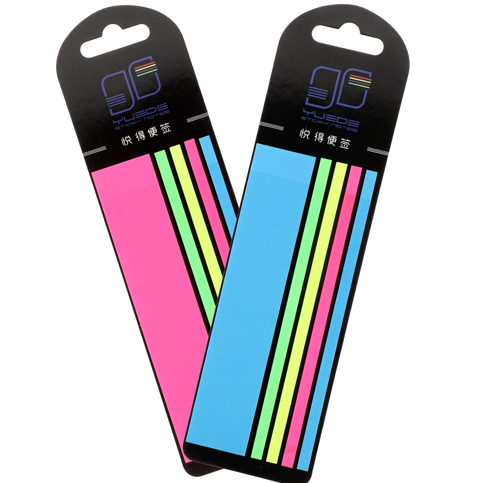 

2 Boxes Fluorescence Page Markers Colored Labels Highlighter Slender Reading Practical Strips