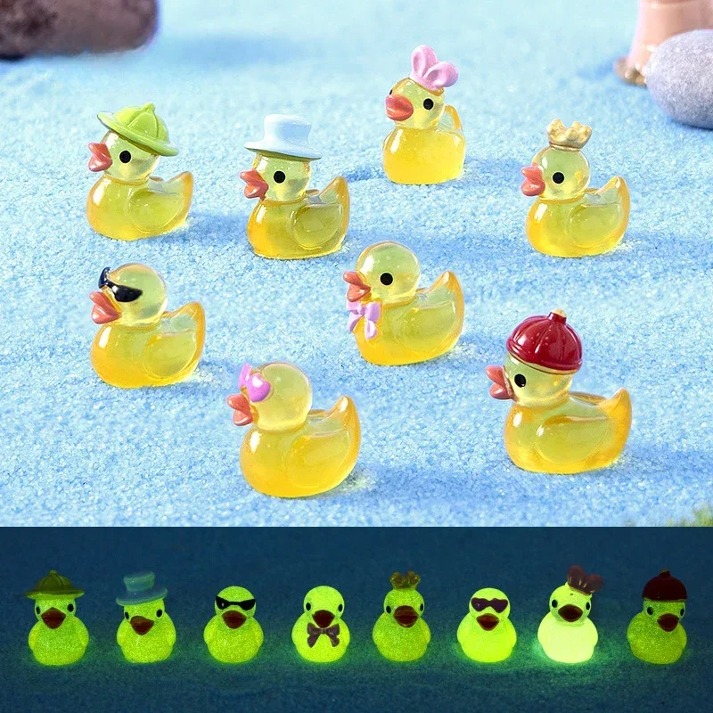 Mini Luminous Duck Ornament 100/50PCS