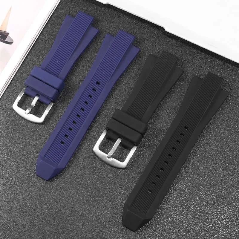 Durable Waterproof Silicone Rubber Watchband Bracelet Watch Strap Accessories