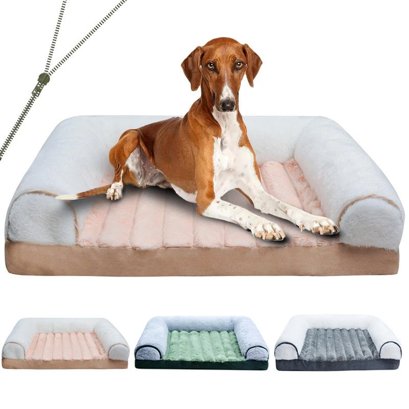 L Chaise Dog Beds for Small Medium Large Puppy Cats Human Size Dog Bed
