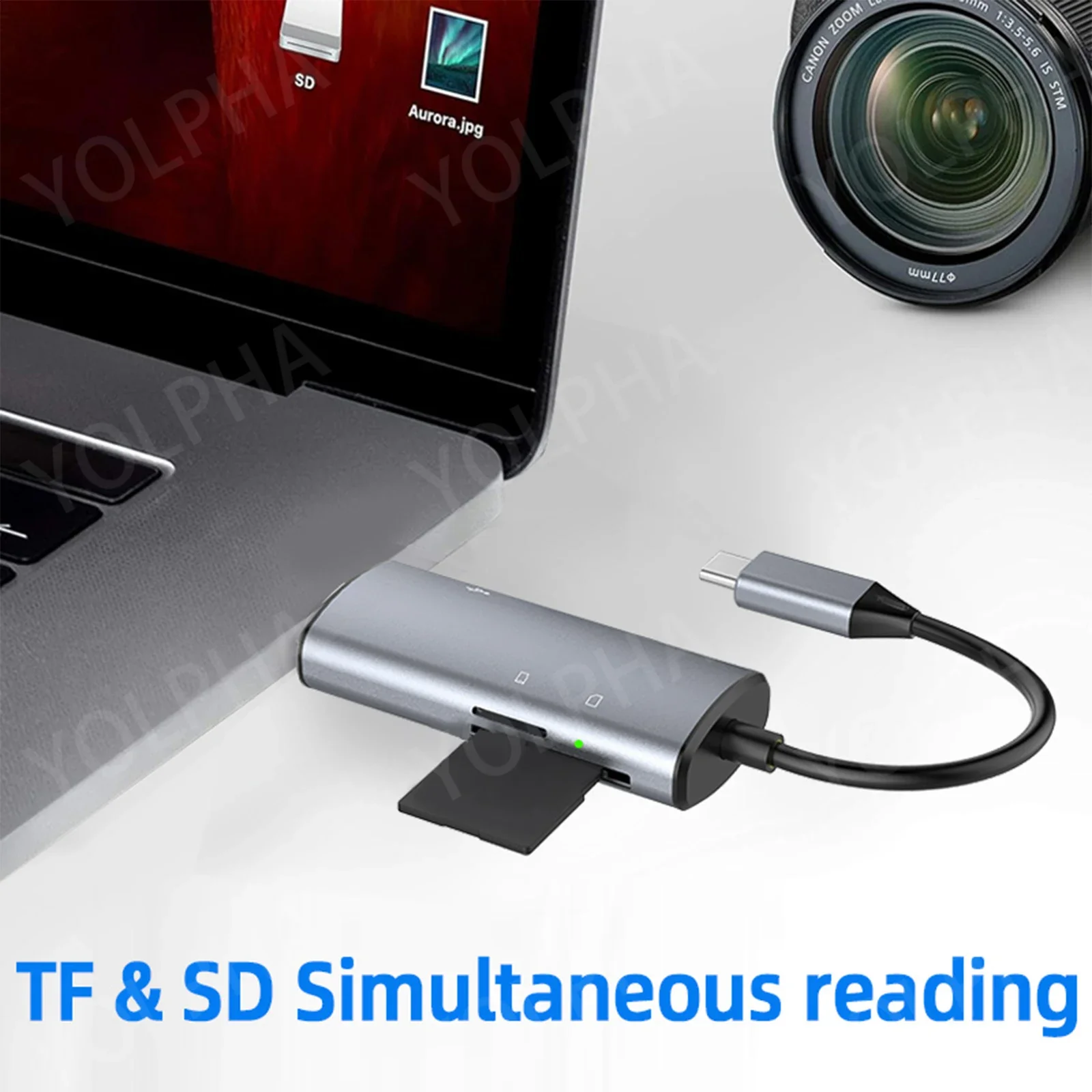 5 in 1 다기능 USB 3.0 카드 리더 U 디스크 타입 C/마이크로 SD/TF/SD 플래시 드라이브 메모리 카드 리딩 어댑터 휴대폰 액세서리