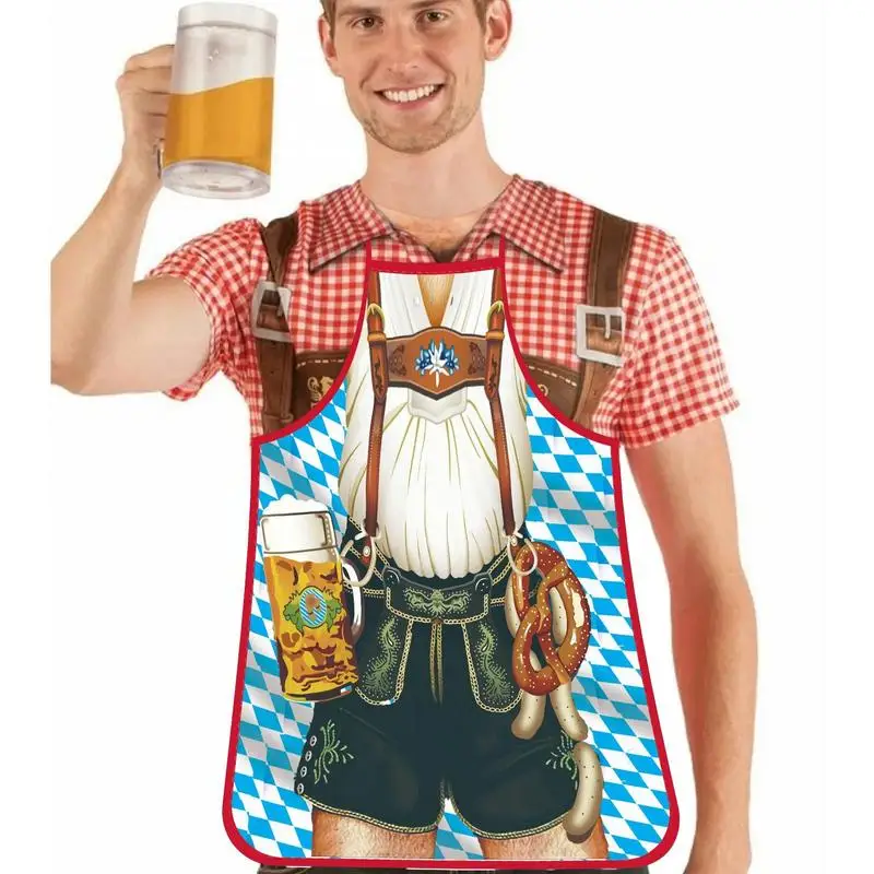 

Bbq Apron Funny Beer Apron German Apron Oktoberfest Bavarian Kitchen Cooking Apron For Man Woman Female Friends Dirndl Apron