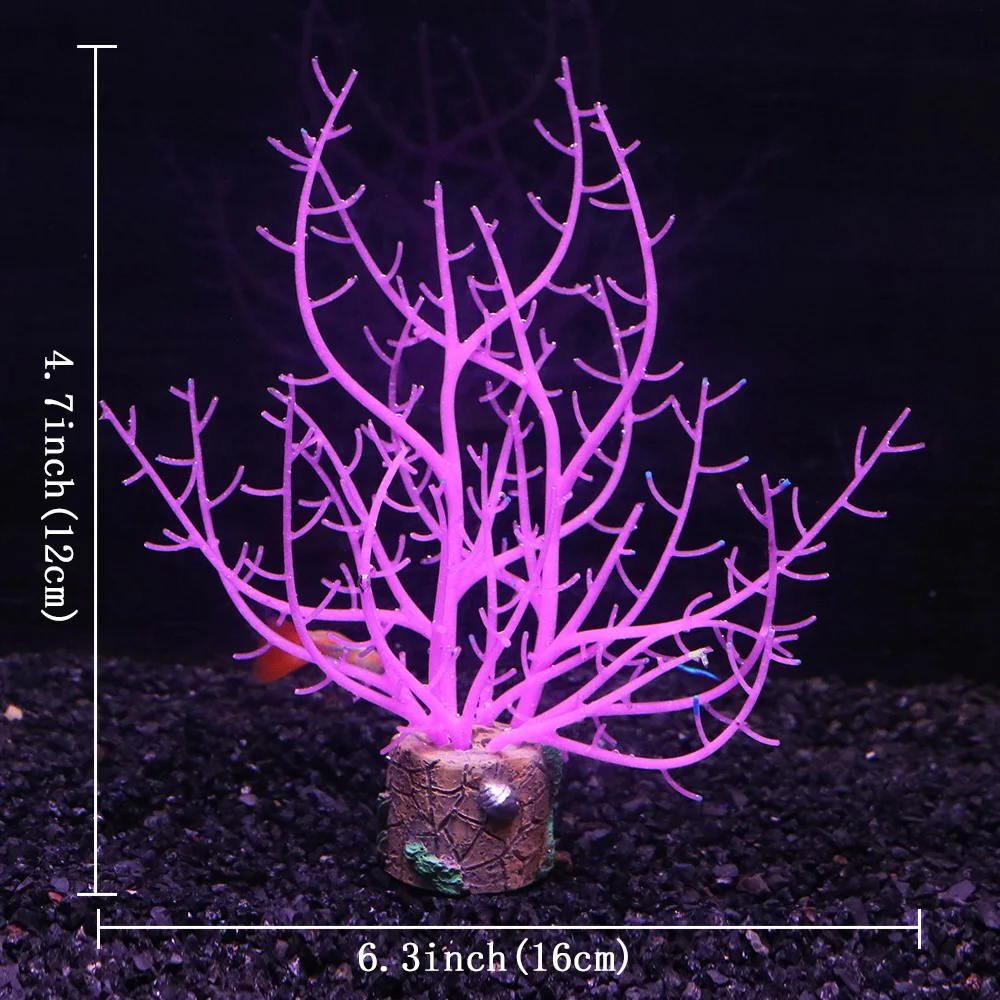 Glow Silicone Coral Aquarium Decor 2