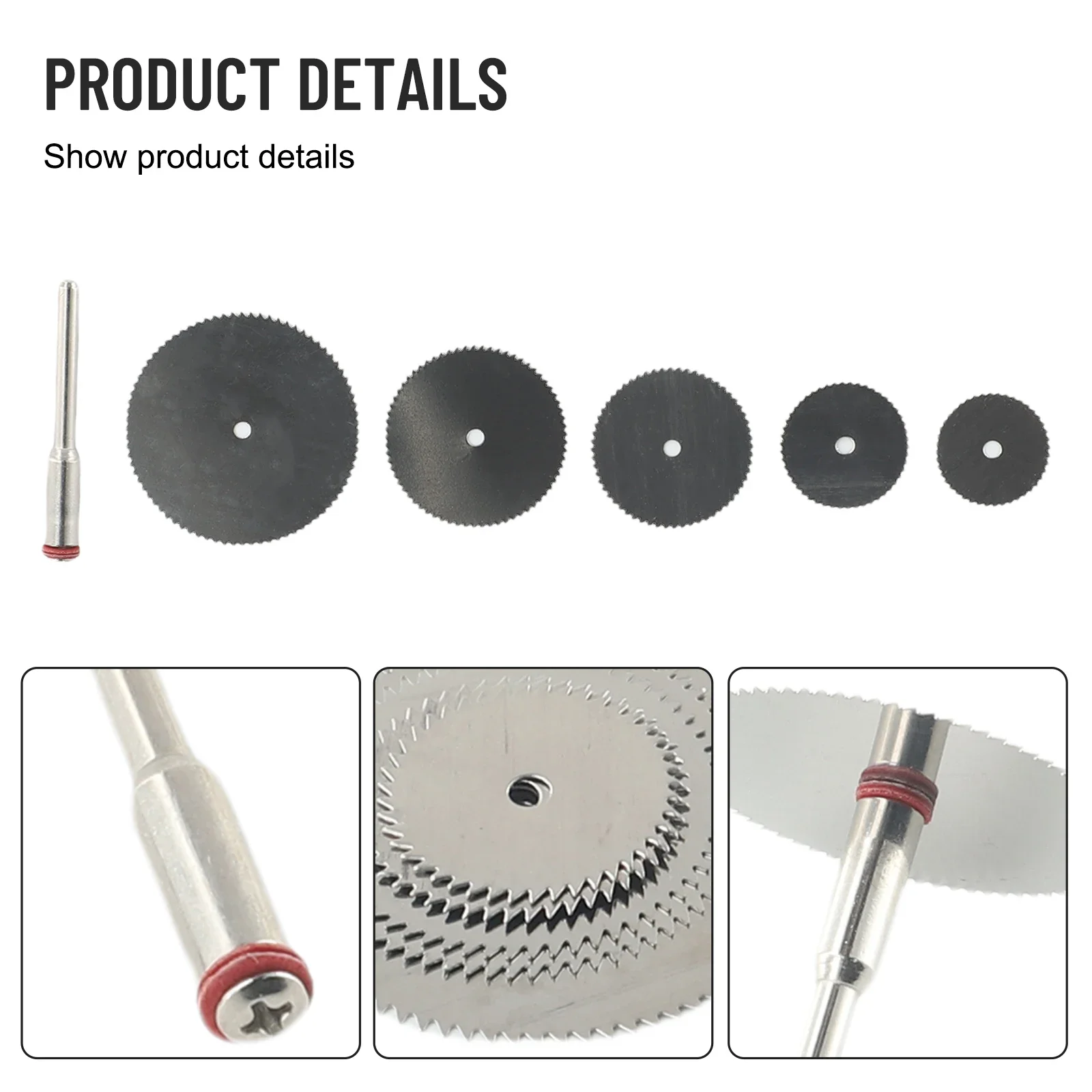 6pcs Circular  Saw Blade Electric Grinding Cutting Disc For Rotary Cutter Tool Wood 6pcs Pack	 PVC 6pcs Bundle