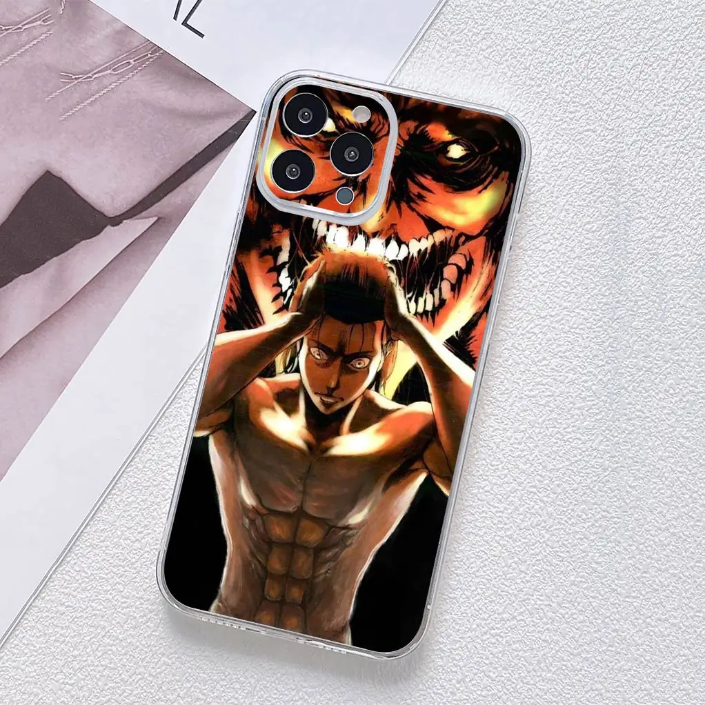 Attack on Titan Eren & Levi Soft Phone Cover
