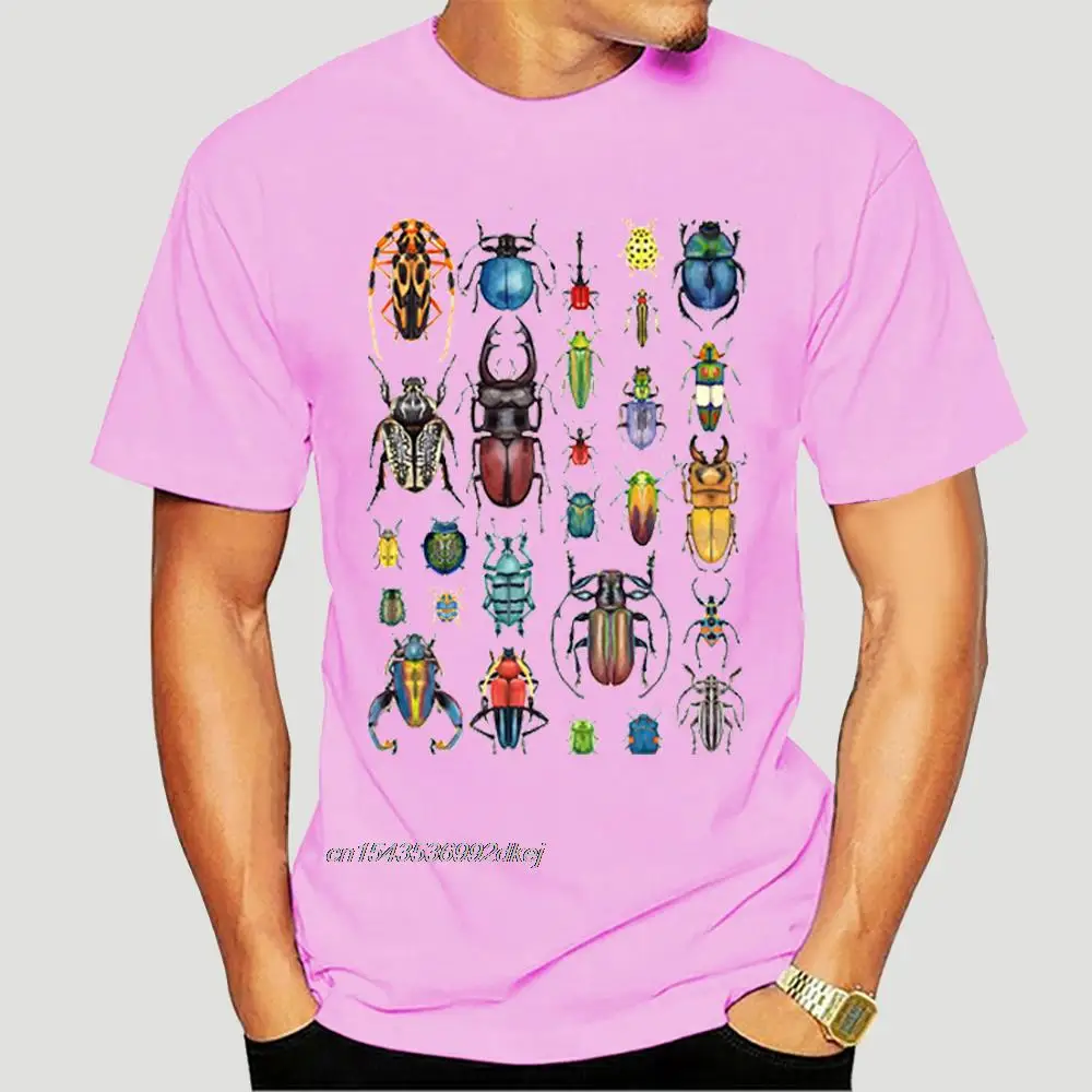 

Beetle Insect Collection Animal Printed On T Shirt 100% Cotton Casual Tshirts Oversized Plain 3D Designer Shirts Mens 0769D