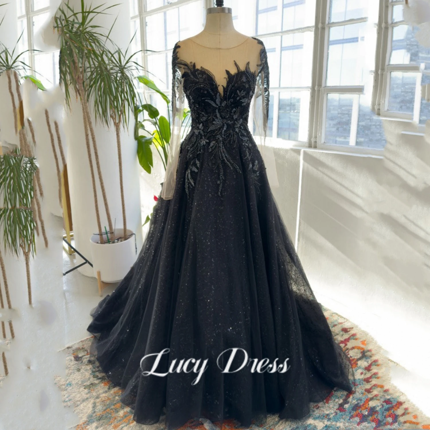

Элегантные платья Люси, черные элегантные вечерние платья для женщин, роскошное женское платье, сексуальные трапециевидные платья для выпускного вечера, 2023 пушистые