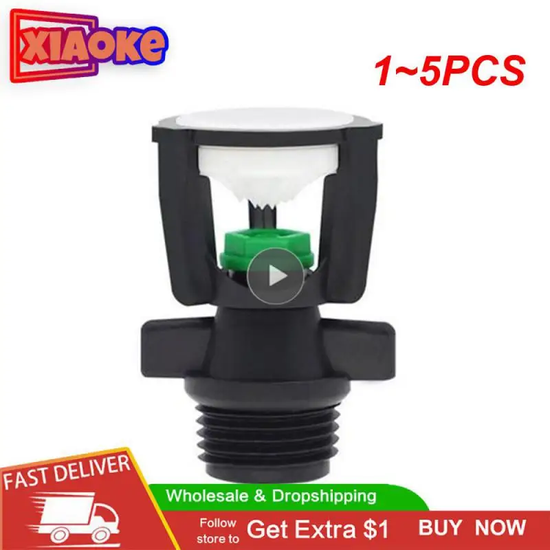 

1~5PCS 3/4" Male Thread Automatic Rotating Sprinkler Scattering Nozzle 360 Degree for Garden Lawn Vegetable Planting Sprinklers