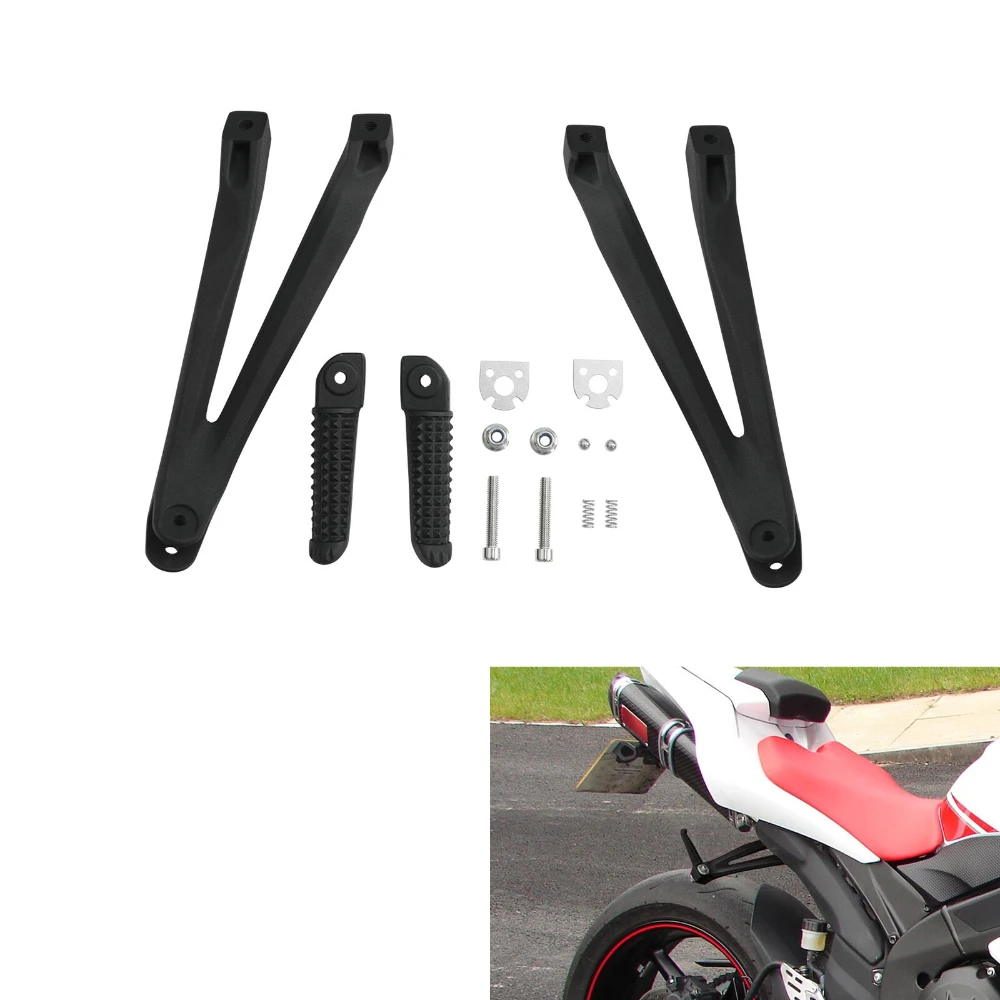 

Motorcycle Rear Footrest Foot Pegs Bracket Set For Yamaha YZF R1 YZFR1 2004-2008 2007 2006 2005