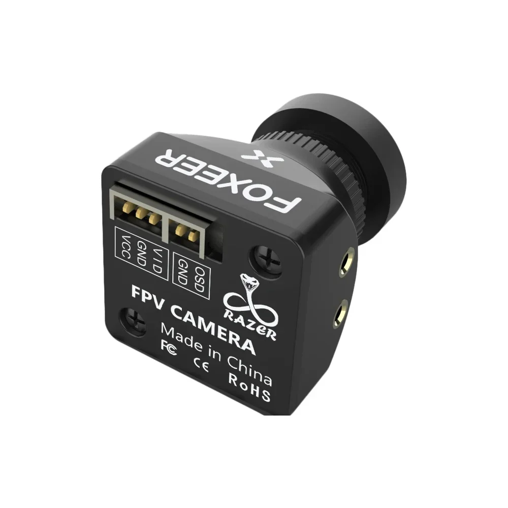 Foxeer Razer Mini Caméra FPV 1200TVL 4:3/16:9 Noir/Rouge