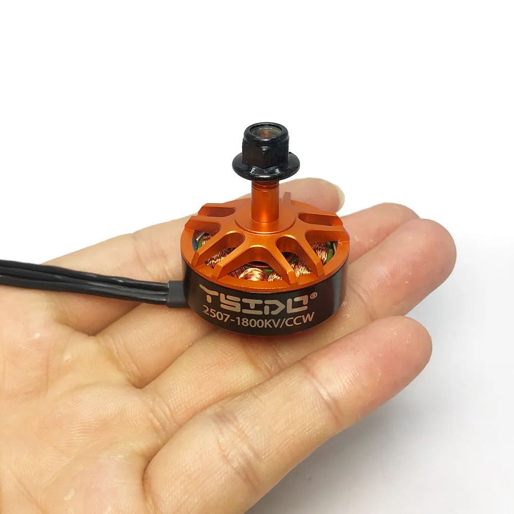 YSIDO 2507 1800KV Moteur Sans Balais 3-6S pour Drone 5 pouces - Lot de 4