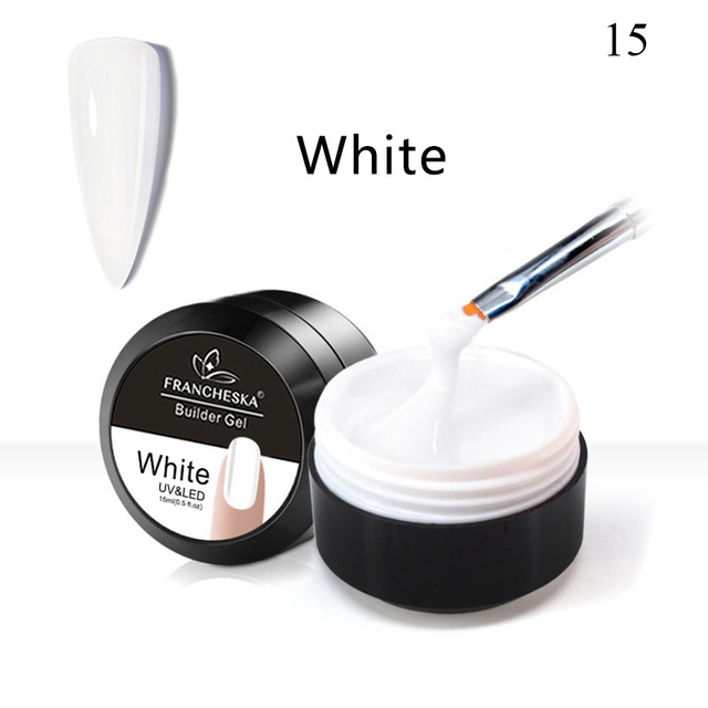 Extension Gel Nail Builder Pink White Clear Poly Builder Crystal Glue Soak Off Uv Manicure Long Lasting Diy Art Tool